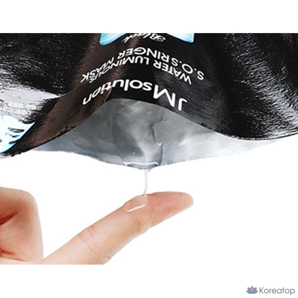 Тканевая маска для лица JM Solution Water Glow SOS Ringer Mask Black, 10 шт.