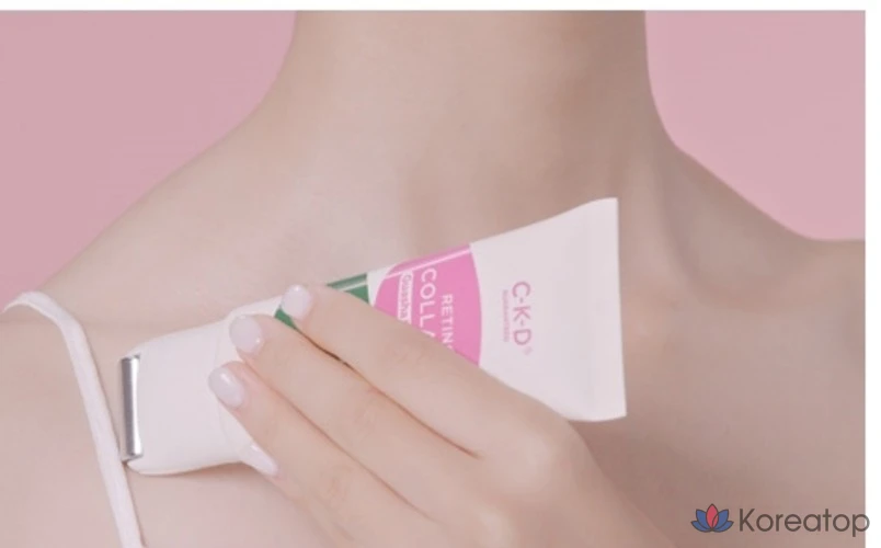 Крем для шеи CKD Retino Collagen Guasha Neck Cream, 50 мл, 2 шт. + Маска для лица Elastic Glow Mask, Набор для ухода 3-piece Set, фото 8