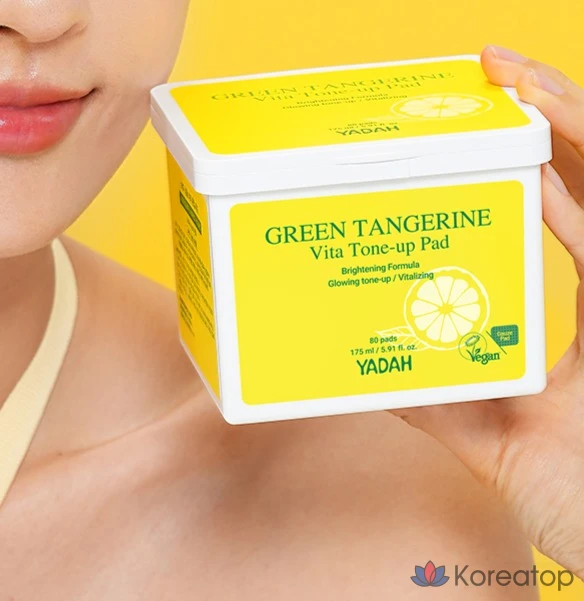 Тонер-пэды Yadah Green Tangerine Vita Tone Up Pad, 175 мл, 80 шт.