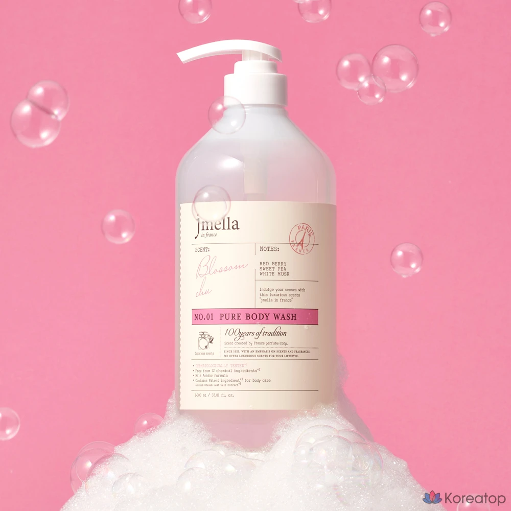 Гель для душа Jmella In France Pure Body Wash Blossom Chuu, 1 л, 1 шт., фото 2