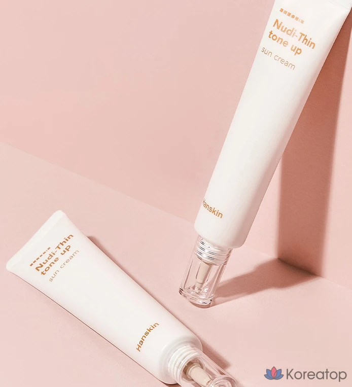 Солнцезащитный крем HANSKIN Nudie Sheer Tone-Up Sun Cream SPF50+ PA++++, 40 мл, 1 шт.