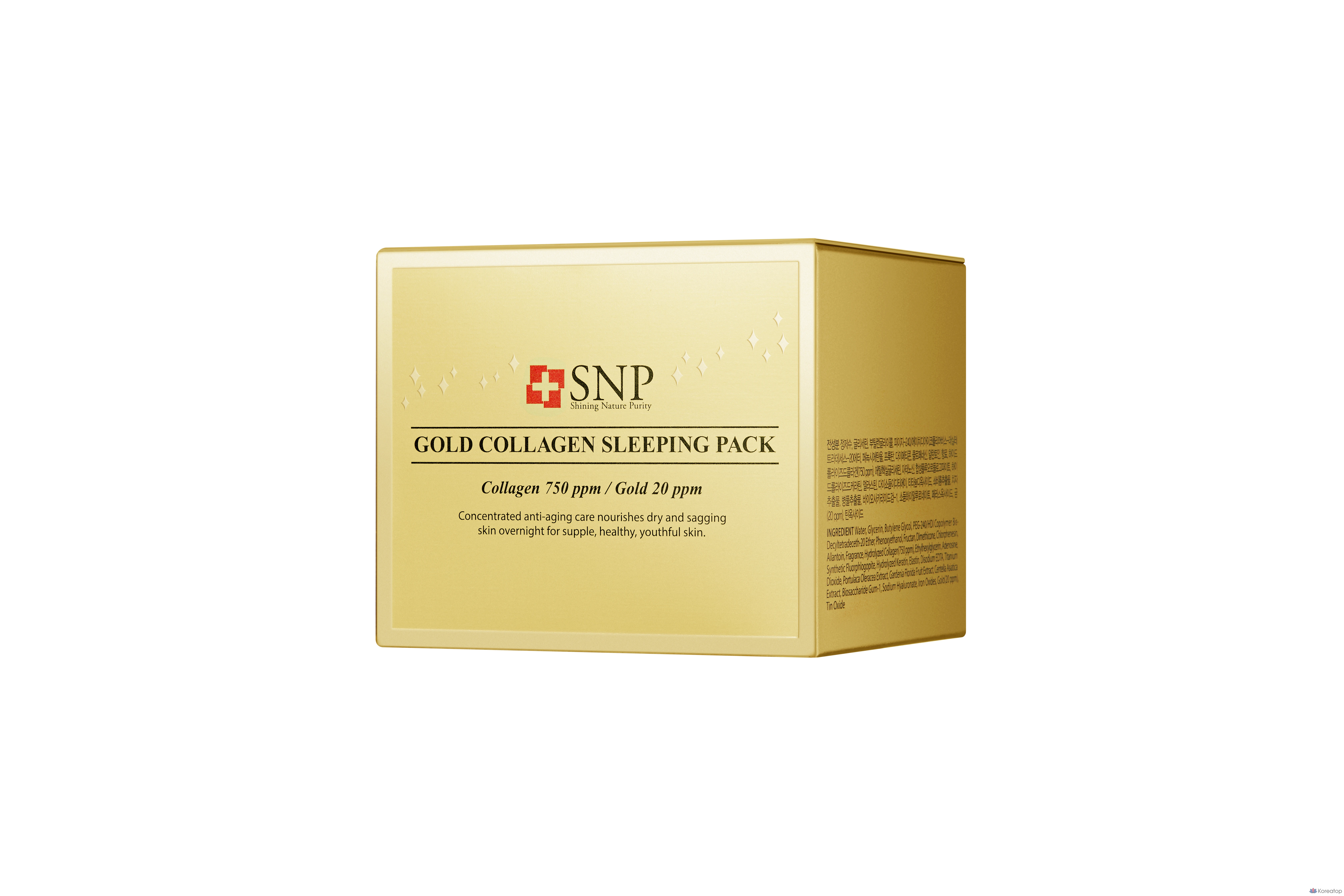 Ночная маска SNP Gold Collagen Sleeping Pack, 100 г, 1 шт.