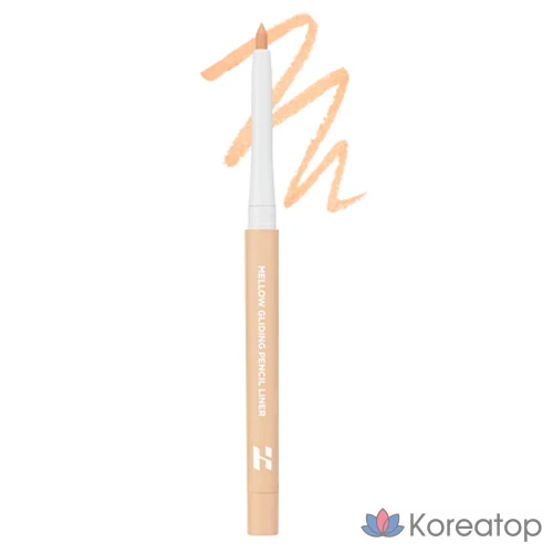 Карандаш для глаз Holika Holika Mellow Gliding Pencil Liner, оттенок 06 Apricot Cream, 0.3 г, 1 шт.