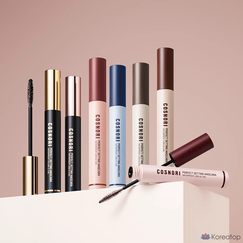 Тушь для ресниц Cosnori Perfect Setting Waterproof Long & Curl Mascara, оттенок 06 Urban Red, 7 мл, 1 шт., фото 5