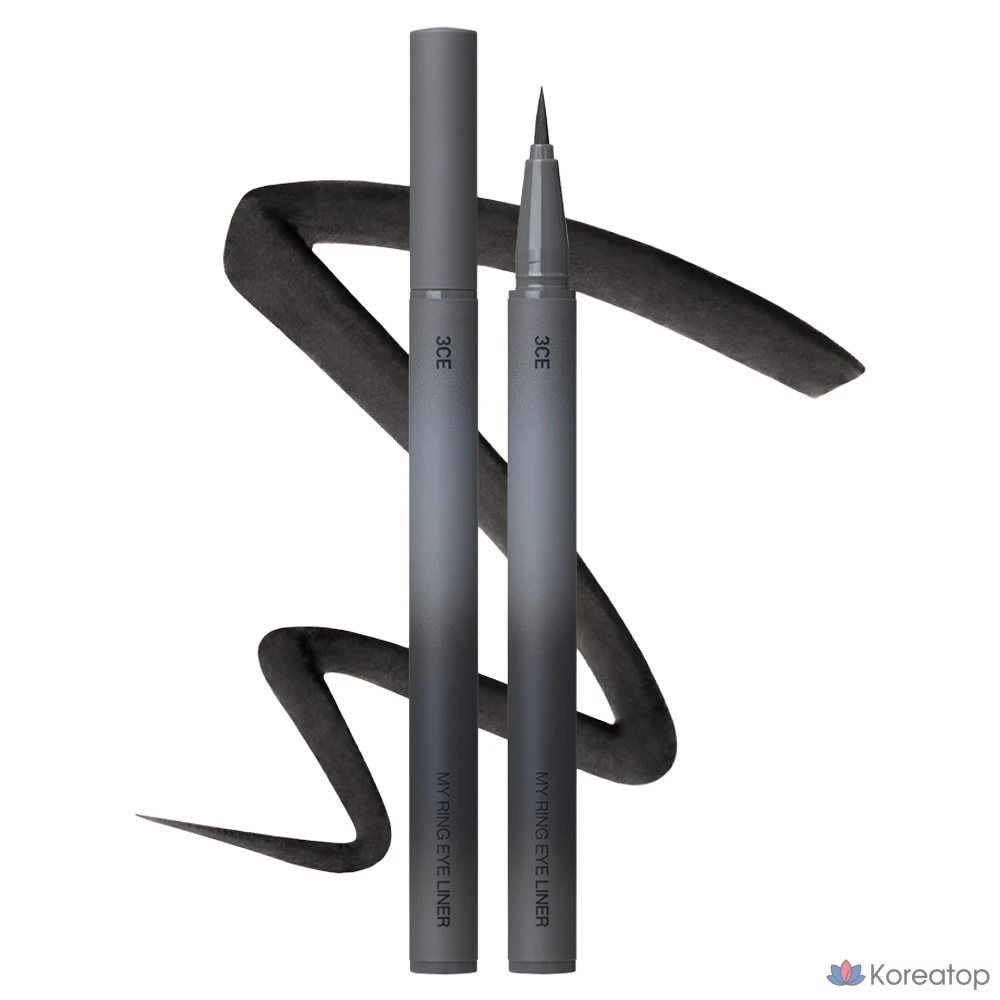 Айлайнер 3CE My Ring Eyeliner, оттенок Ash Black, 1 шт.