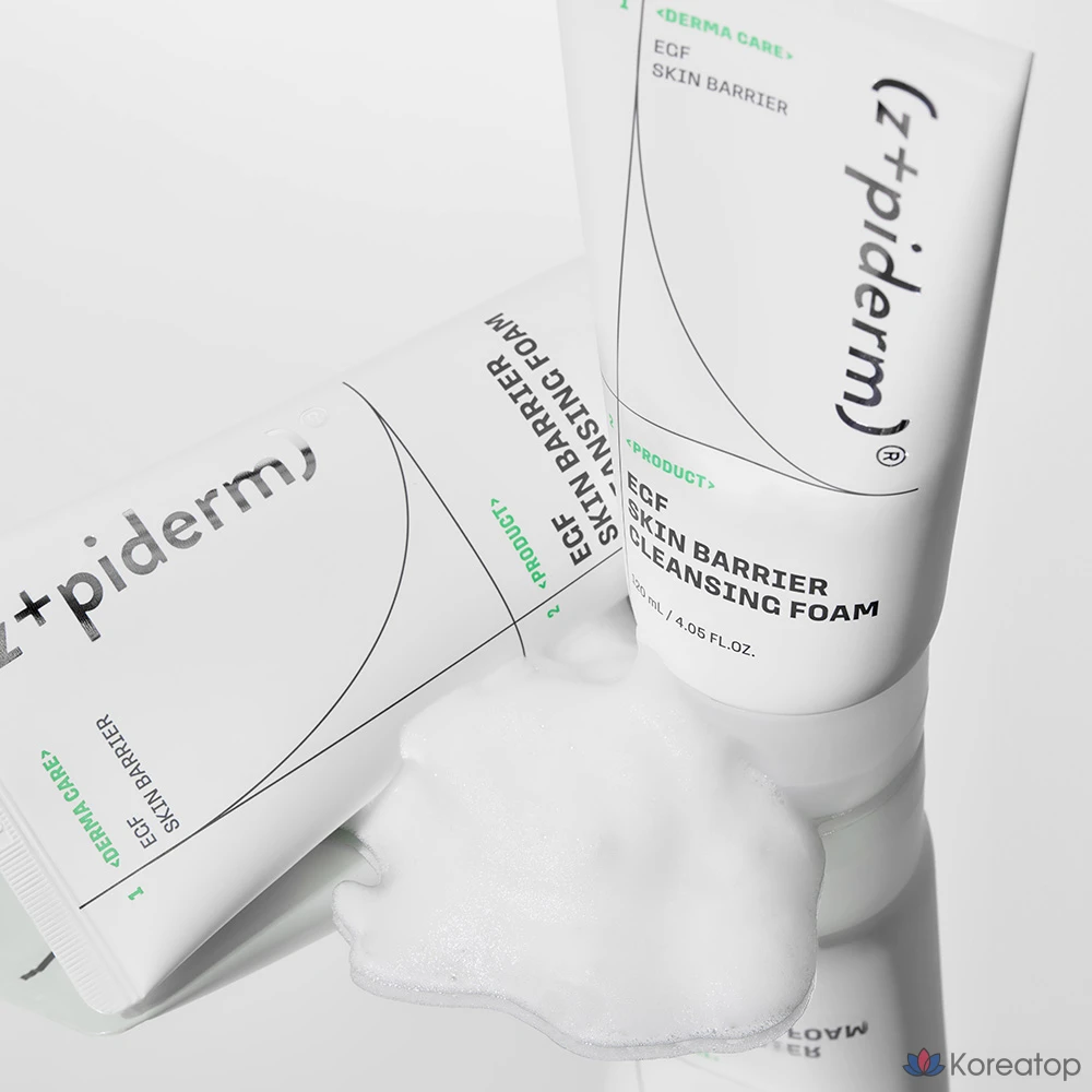 Очищающая пенка z+piderm EGF Skin Barrier Cleansing Foam, 120 мл, 1 шт.