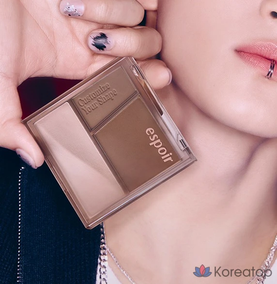 Палетка для контуринга Espoir Tone Pairing Contour Palette, оттенок 2 Cool Gray, 10 г, 1 шт.