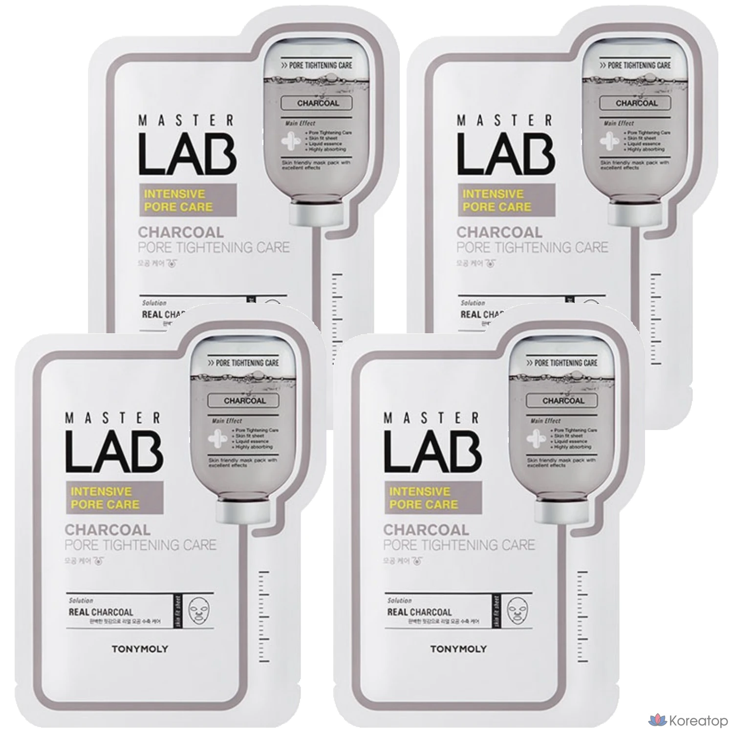 Тканевая маска для лица Tony Moly Master Lab Charcoal Mask Sheet, 19 г, 4 шт.