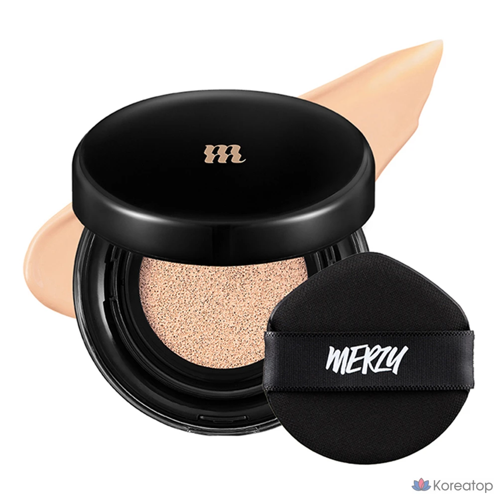 Кушон MERZY The Airy Thin Cover Cushion Foundation, оттенок AC2 Vanilla, 13 г, 1 шт.