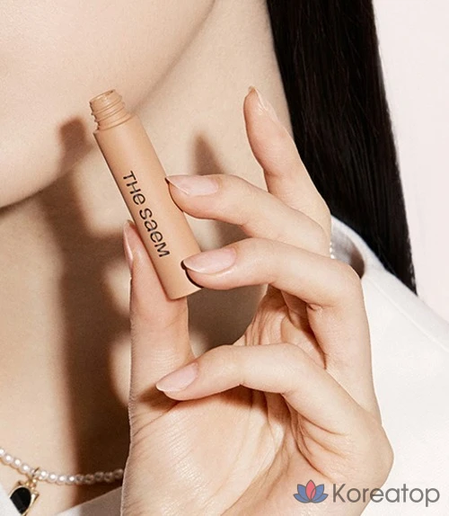 Консилер для бровей The Saem Cover Perfection Brow Concealer, оттенок 1.5 Natural Beige, 4 г, 1 шт., фото 4
