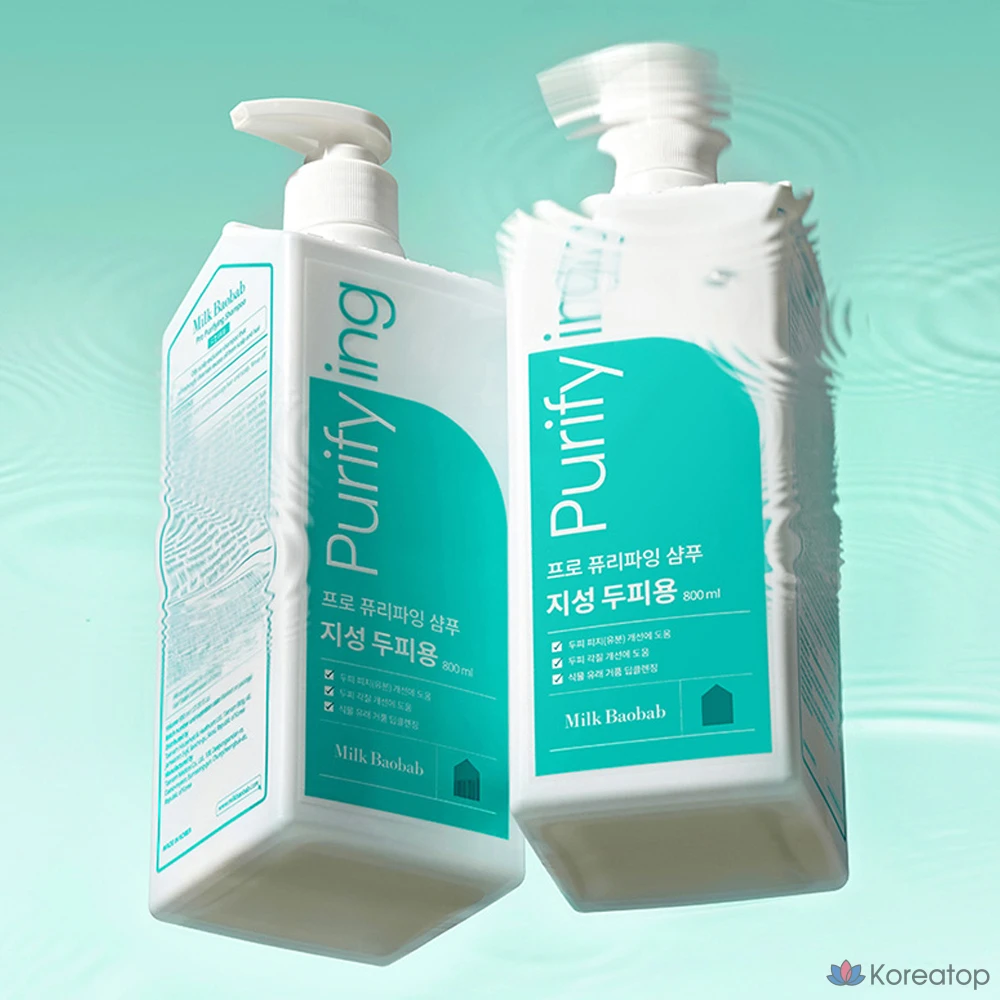 Шампунь Milk Baobab Pro Purifying Shampoo для жирной кожи головы, 800 мл, 1 шт.