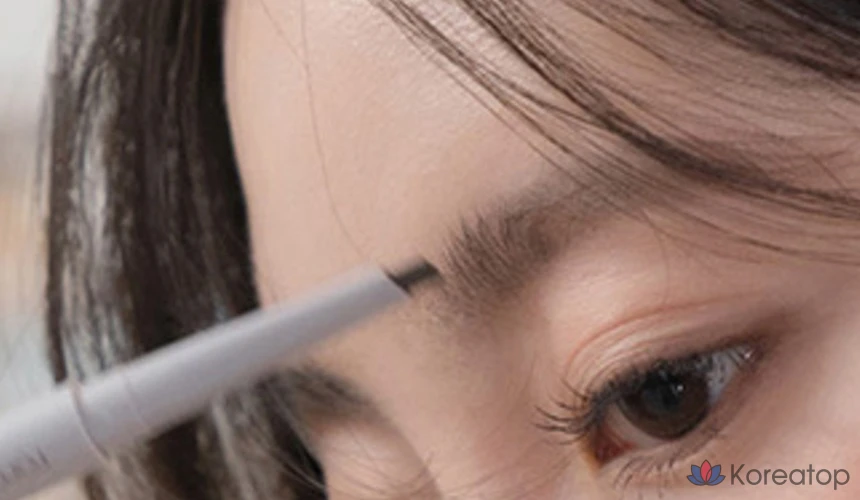 Карандаш для бровей ROM&ND Han All Sharp Eyebrow Auto Pencil, оттенок W1 Gentle Brown, 0.17 г, 1 шт.