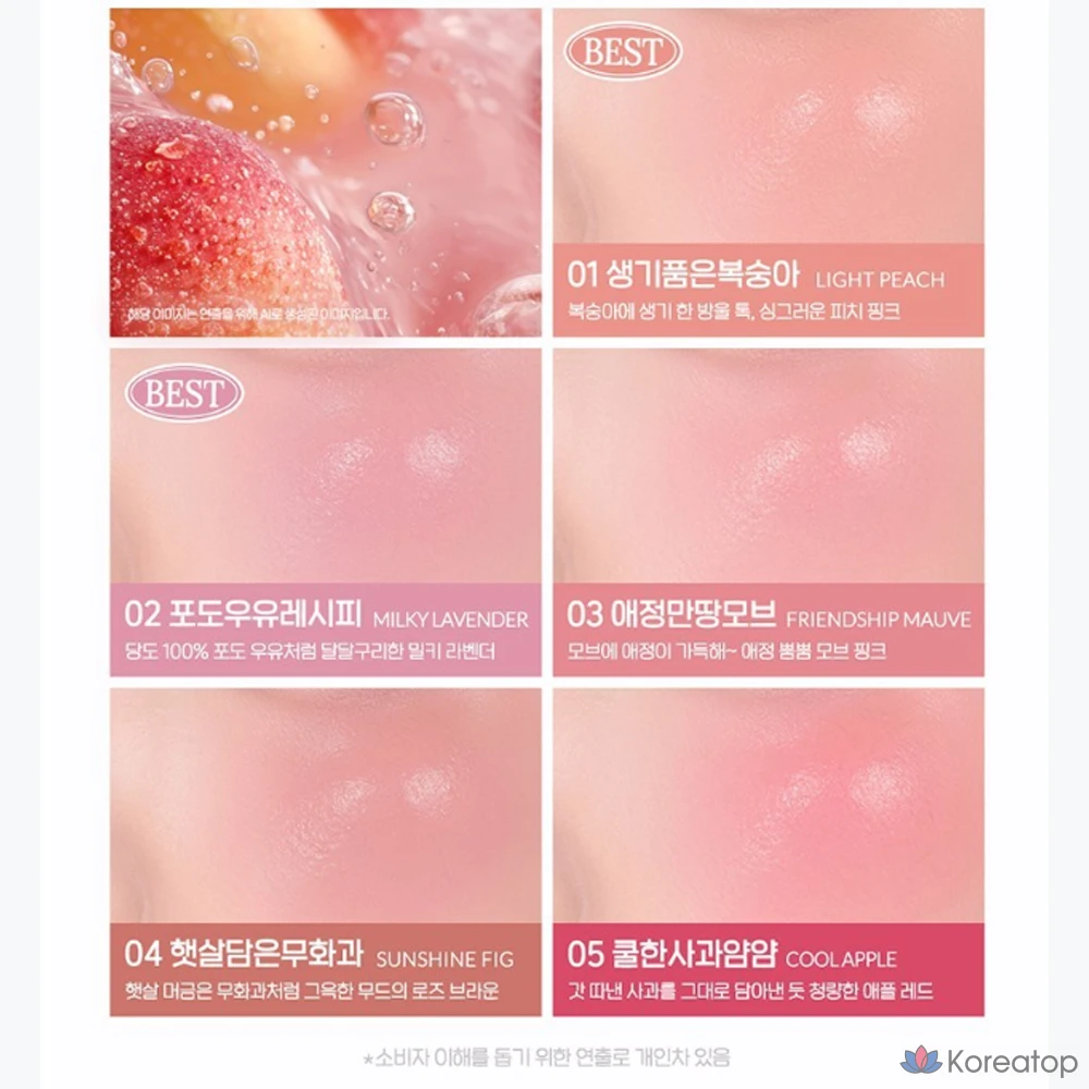 Румяна Peripera Syrup Fitock Cheek, оттенок 013 Lazy Apricot, 9 г, 1 шт., фото 4