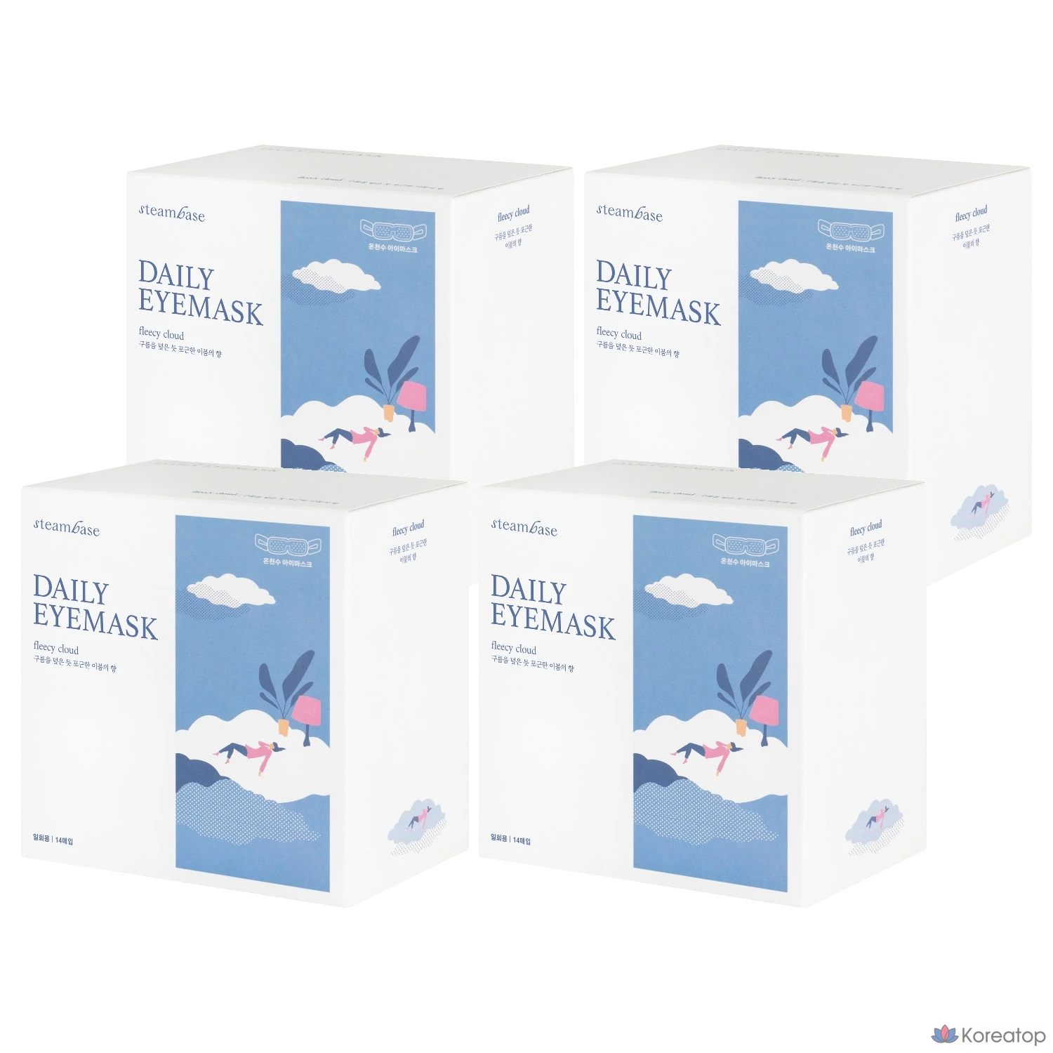 Тканевая маска для глаз Steambase Daily Eye Mask Cloud Blanket Scent, 56 шт.