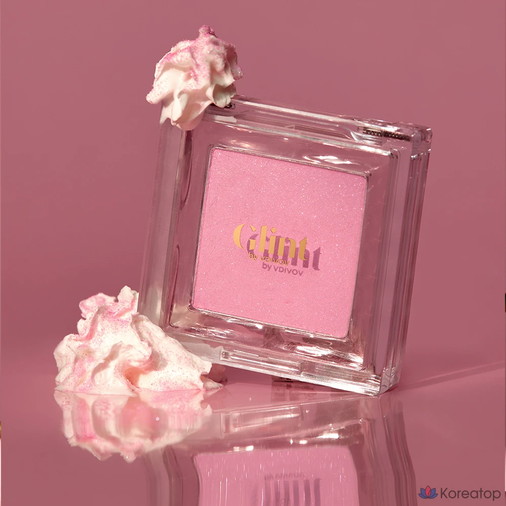 Бронзер-хайлайтер Glint by VDIVOV Baked Blush, оттенок 10 Rose Quartz, 2.4 г, 1 шт., фото 2