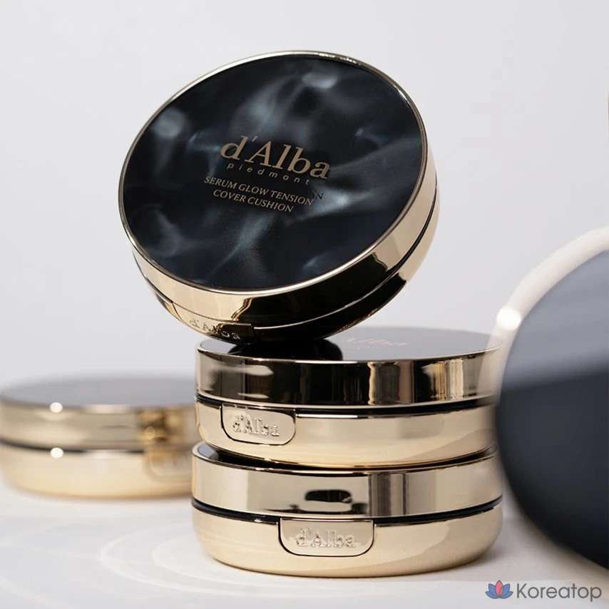 Кушон d'Alba Serum Glow Tension Cover Cushion, оттенок 23, 17 г + 17 г, 1 шт.