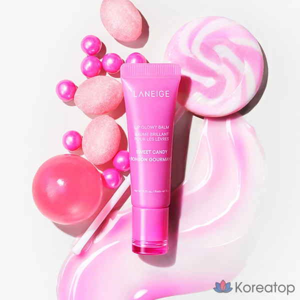Бальзам для губ LANEIGE Lip Glowy Balm, оттенок Sweet Candy, 10 г, 1 шт., фото 2