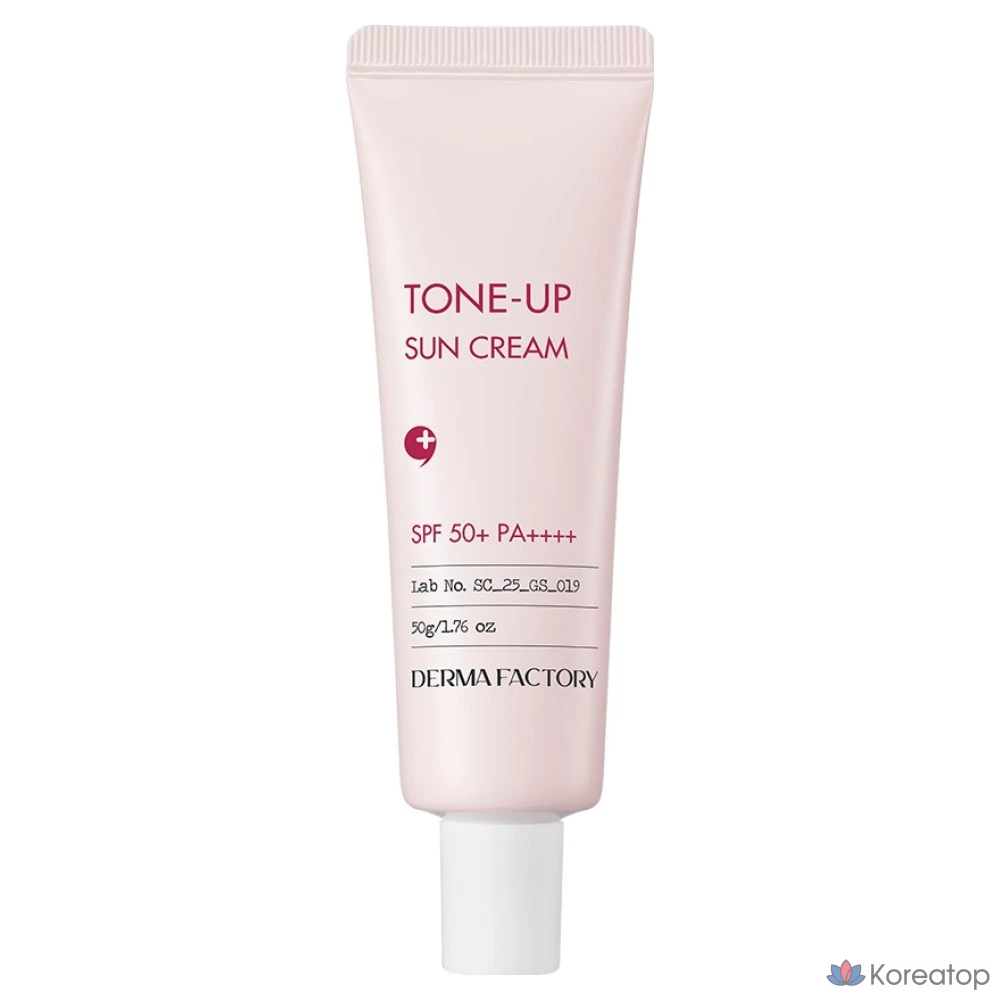 Солнцезащитный крем Derma Factory Tone Up Sun Cream SPF50+ PA++++, 50 г, 1 шт.