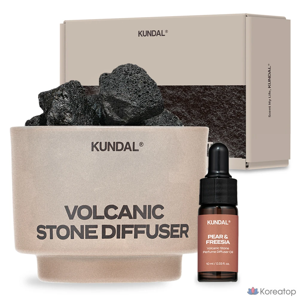 Диффузор Kundal Volcanic Stone Perfume Diffuser Set, аромат Pear & Freesia, 10 мл, 1 шт.