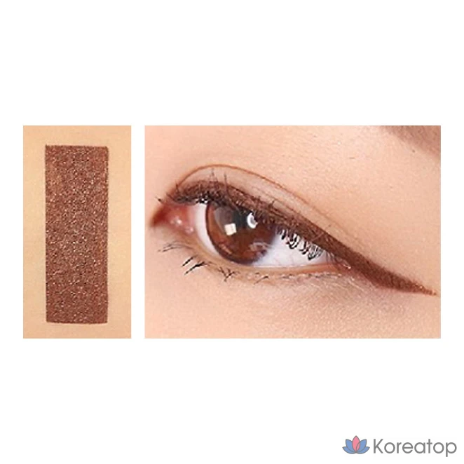 Гелевый лайнер для глаз Lilybyred Stareyes 9to9 Gel Eyeliner, оттенок 02 Glam Mocha, 0.5 г, 1 шт., фото 2