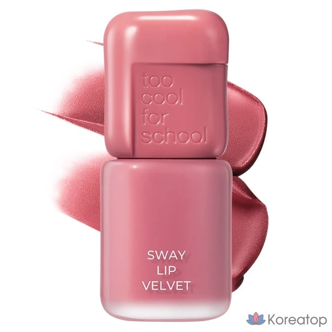 Тинт для губ Too Cool For School Sway Velvet Lip Tint, оттенок 07 Muted Cherry, 1 шт.