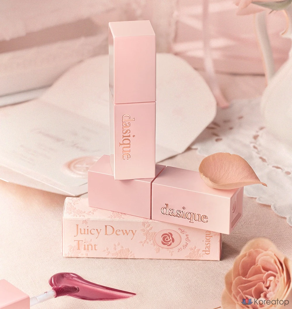 Тинт для губ Dasique Juicy Dewy Tint, оттенок 26 Rose Black Tea, 1 шт., фото 7