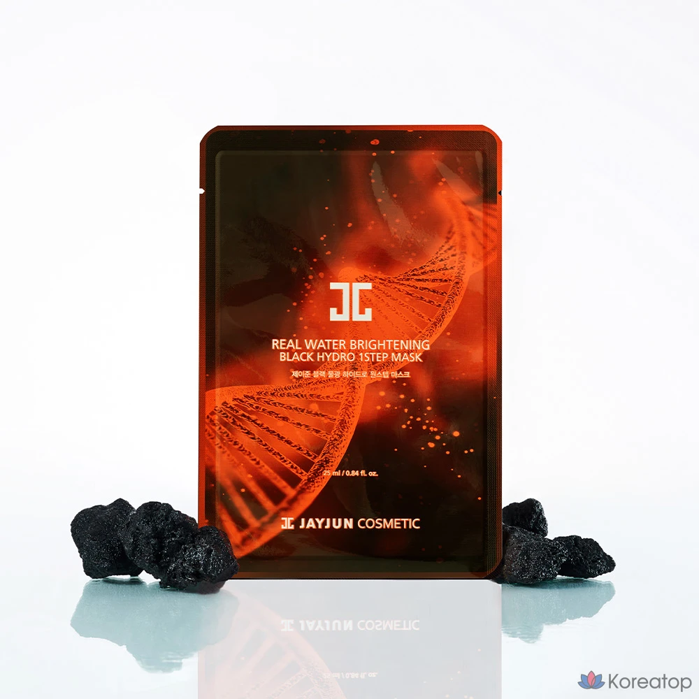 Тканевая маска для лица Jayjun Black Water Glow Hydro Mask, 30 шт., фото 4