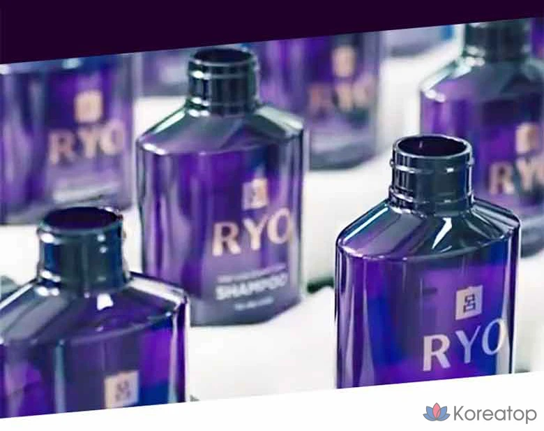 Шампунь Ryo Jayangyunmo 9EX для ухода за симптомами выпадения волос, для нормальных и сухих волос, 400 мл, 1 шт.