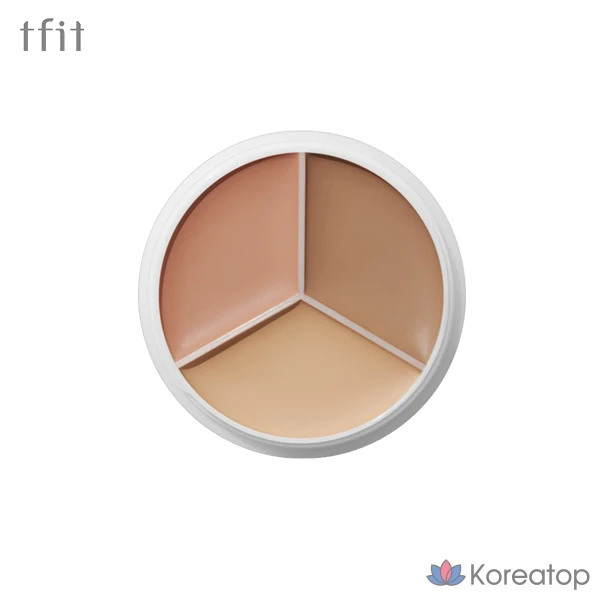 Консилер TFIT Cover Up Pro Concealer, оттенок Warm (Deep Beige/Natural Beige/Peach Beige), 1 шт., фото 2