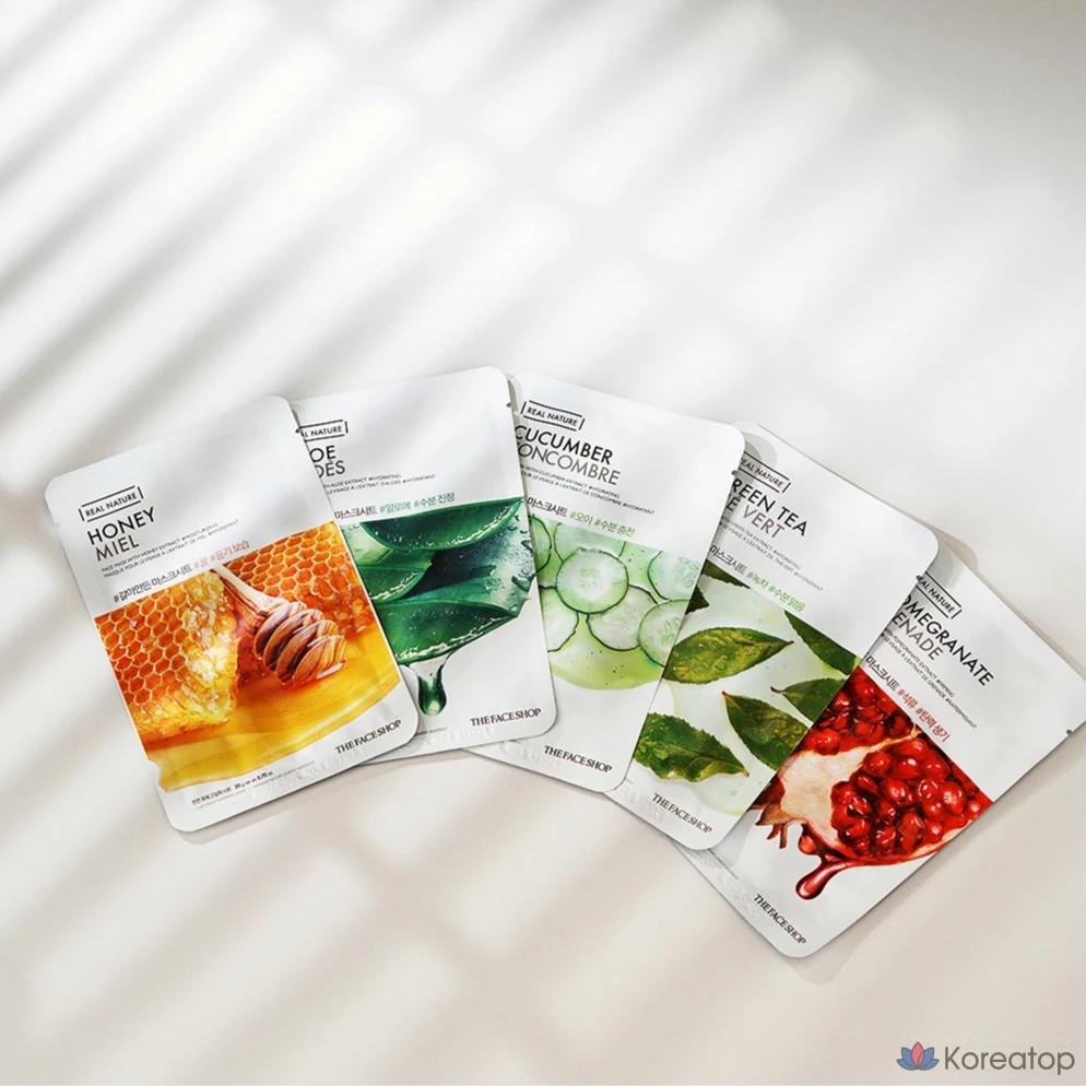 Тканевая маска для лица The Face Shop Real Nature Aloe Mask Sheet, 100 шт., фото 4