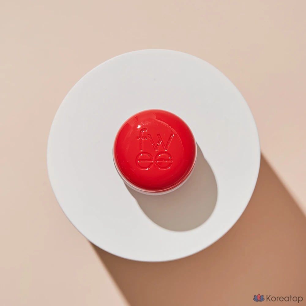 Тинт для губ и щек fwee Lip & Cheek Blurry Pudding Pot, оттенок RD01 D-Day, 5 г, 1 шт., фото 3