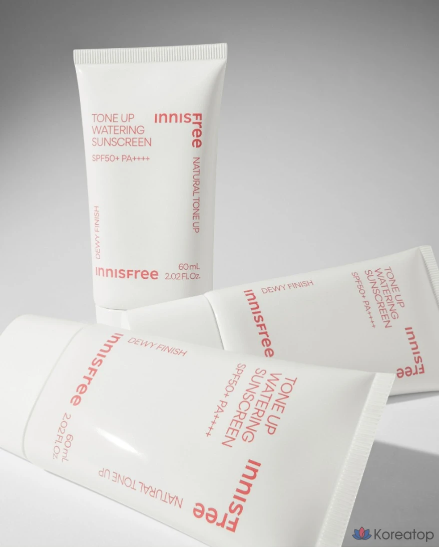 Солнцезащитный крем Innisfree Tone-up Watering Sunscreen SPF50+ PA++++, 60 мл, 1 шт.