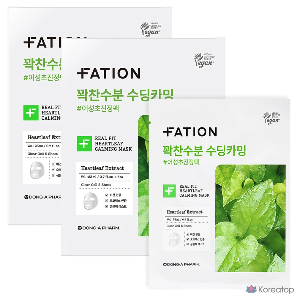 Тканевая маска для лица FATION Real Fit Centella Calming Mask, 23 мл, 10 шт.