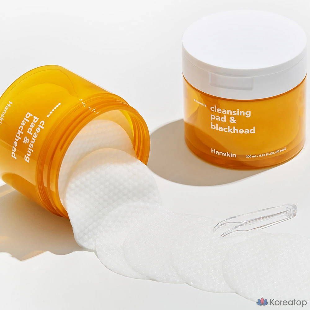 Пэды для очищения HANSKIN Cleansing Pad &amp; Blackhead, 70 шт.
