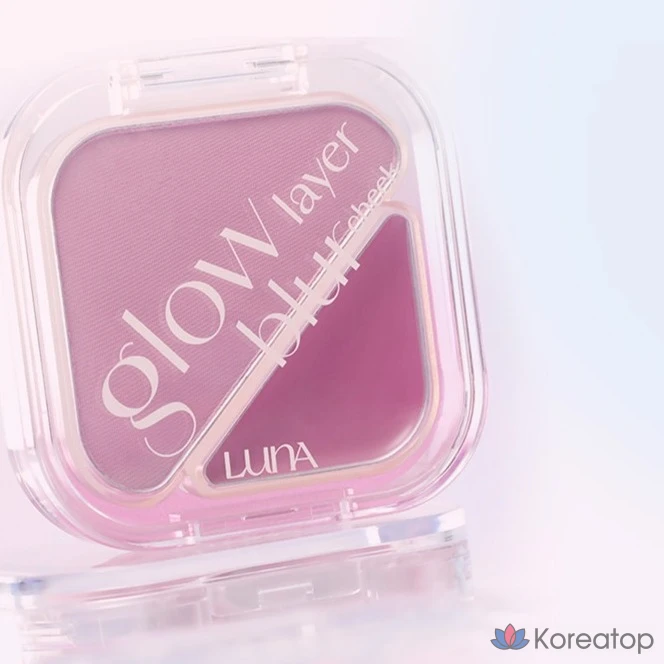Румяна Luna Glow Layer Blur Cheek, оттенок 12 Mauv Rabbit, 8.5 г, 1 шт., фото 3
