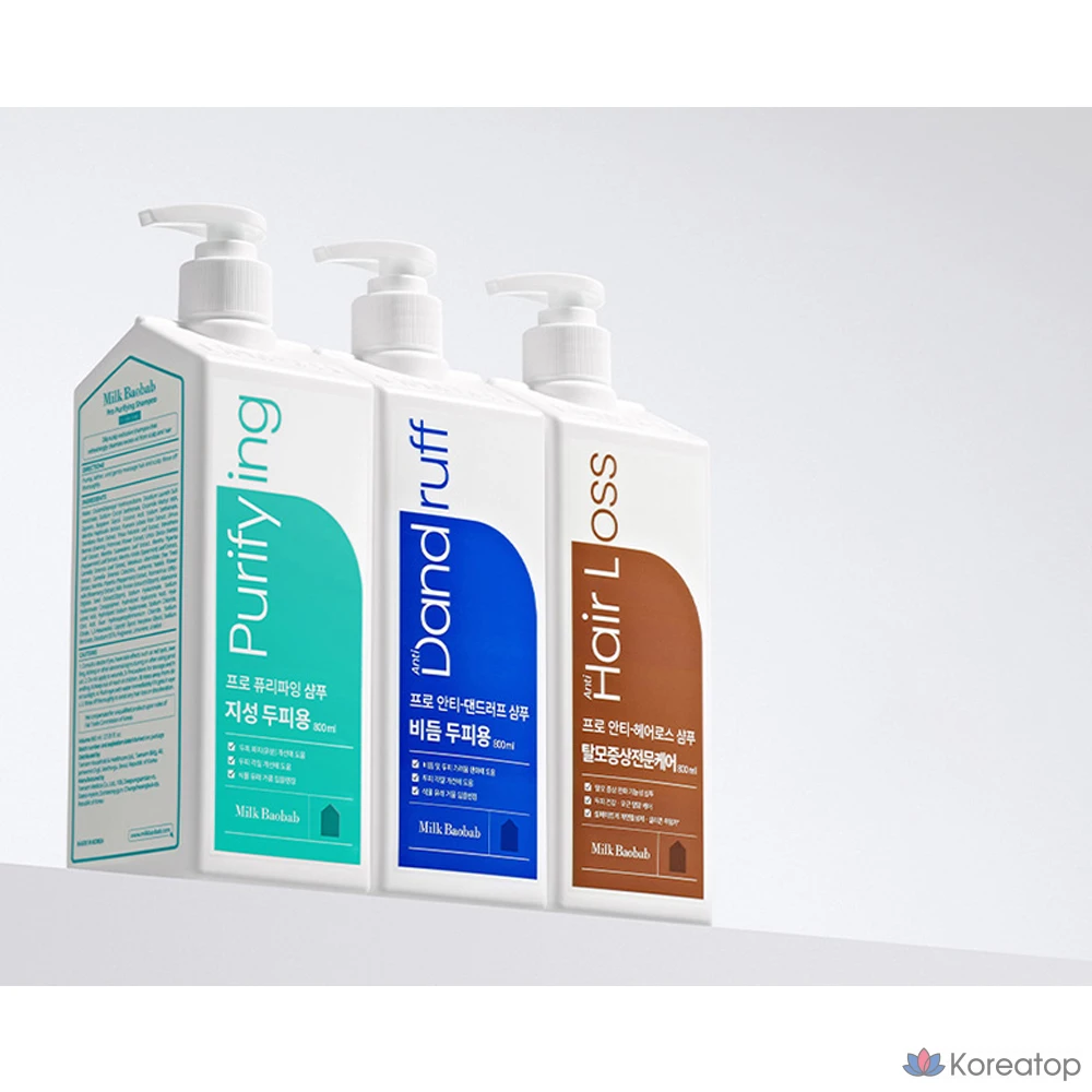 Шампунь Milk Baobab Pro Purifying Shampoo для жирной кожи головы, 800 мл, 1 шт.