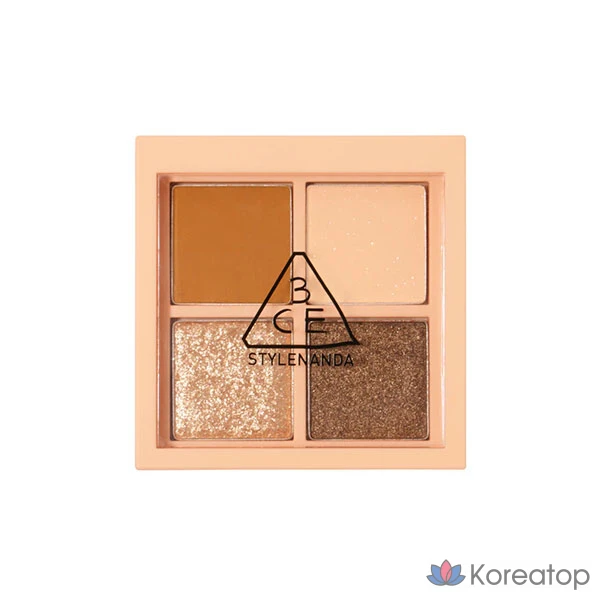 Палитра для глаз 3CE Mini Multi Eye Color Palette, оттенок Almond Fudge, 1 шт.
