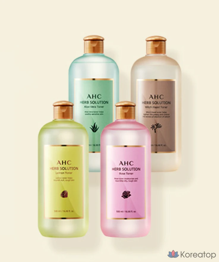 Тонер AHC Herb Solution Rose Toner, 500 мл, 1 шт.