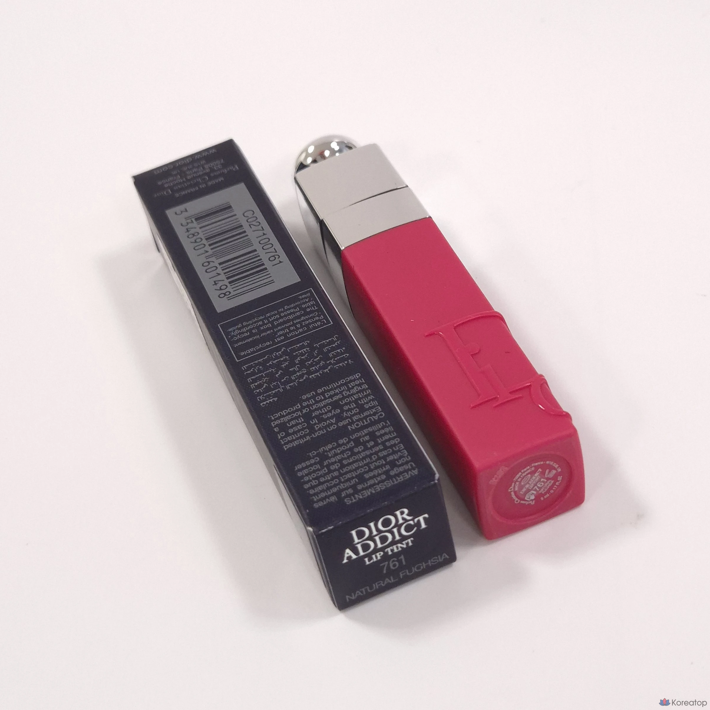 Тинт для губ Dior Addict Lip Tint, оттенок 761 Natural Fuchsia, 5 мл, 1 шт.