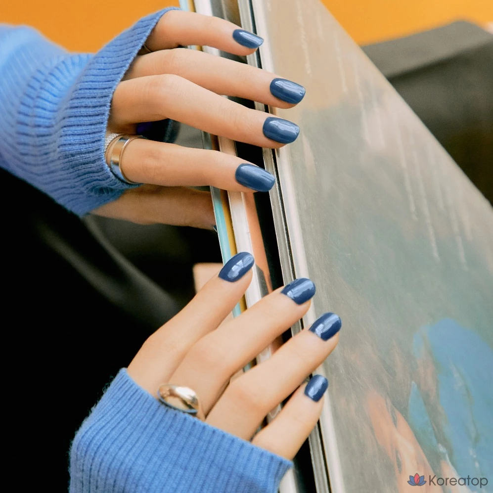 Гель-лак для ногтей Ohora Gel Strip Nail Tip, оттенок N Cream Indigo, 1 шт.
