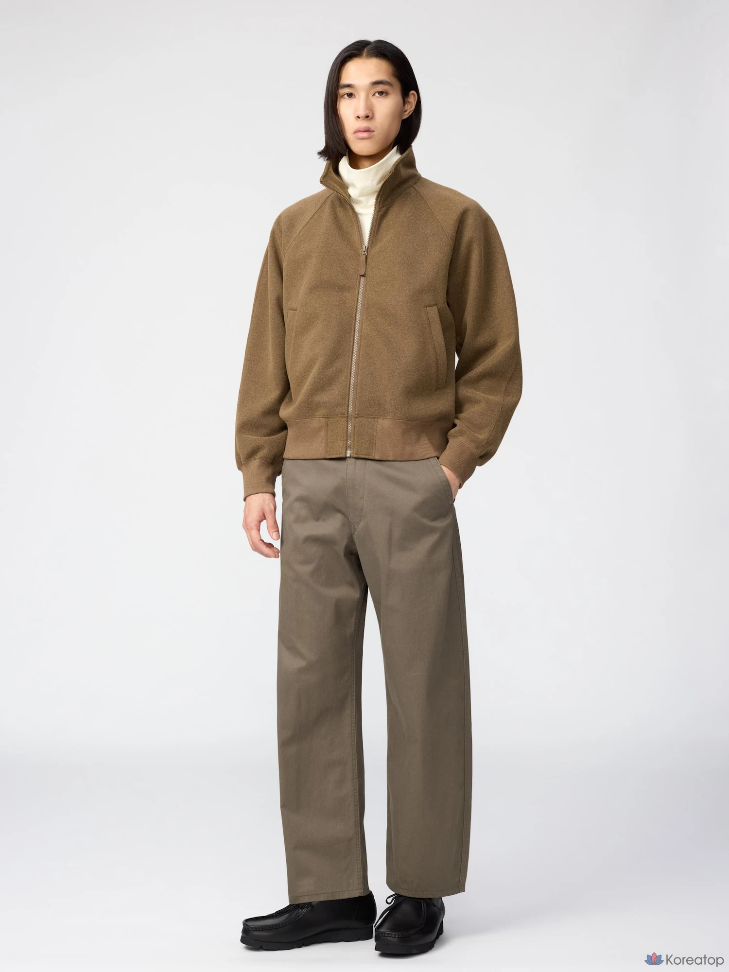 Блузон Uniqlo Brushed Full Zip Blouson