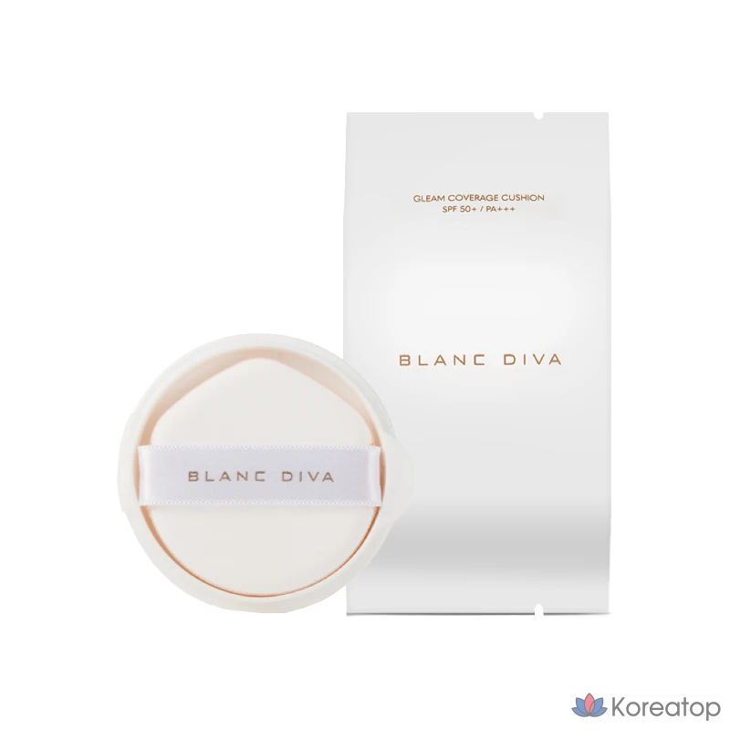 Кушон VDL Blendiova Gleam Coverage Cushion Refill, оттенок 23 Natural Beige, 1 шт.