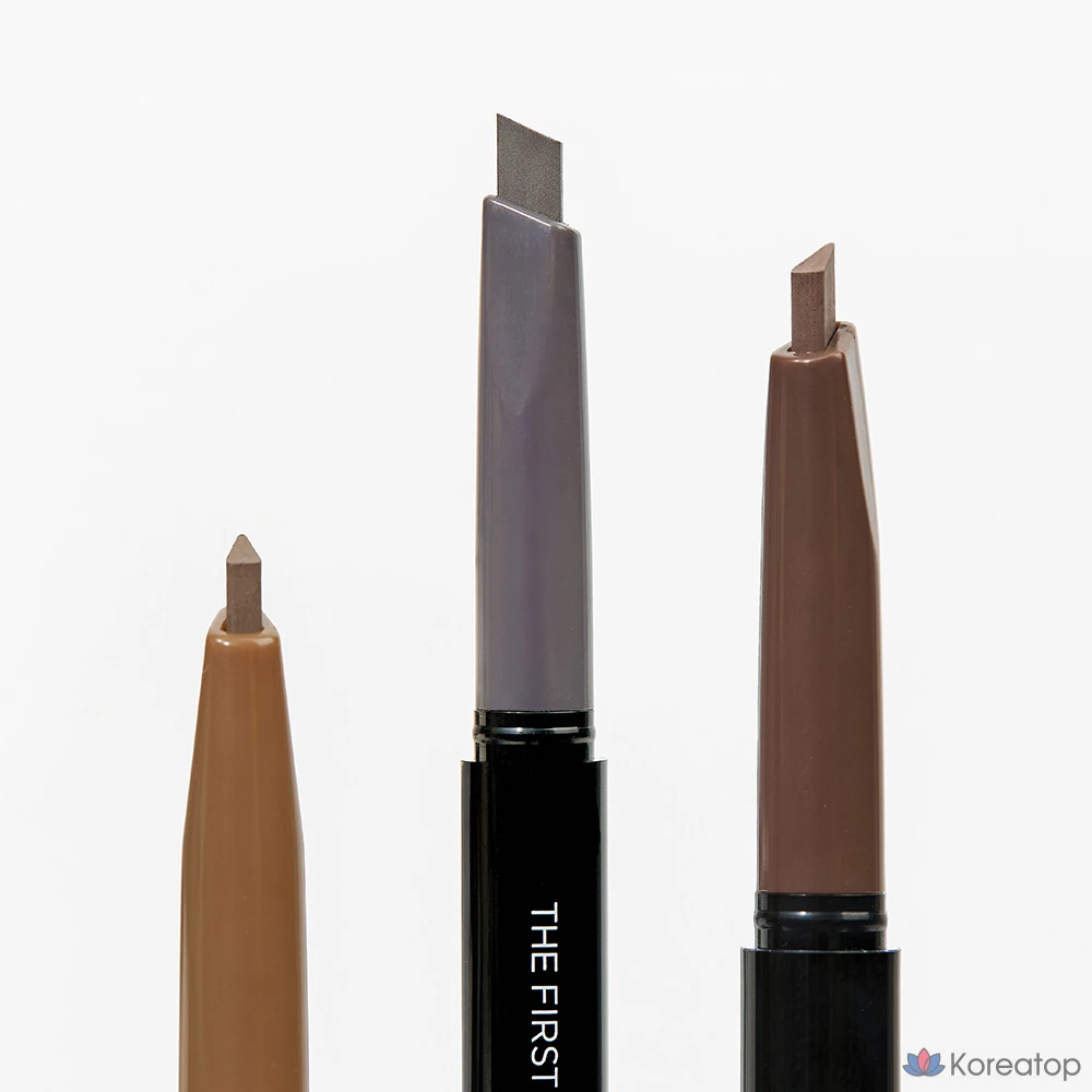 Карандаш для бровей MERZY The First Brow Pencil, оттенок B4 Stone Gray, 0.25 г, 1 шт.
