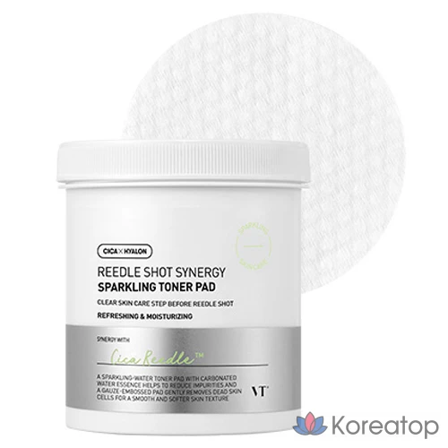 Тонер-пэды VT Cosmetics Ridd Shot Synergy Sparkling Toner Pad, 80 шт.