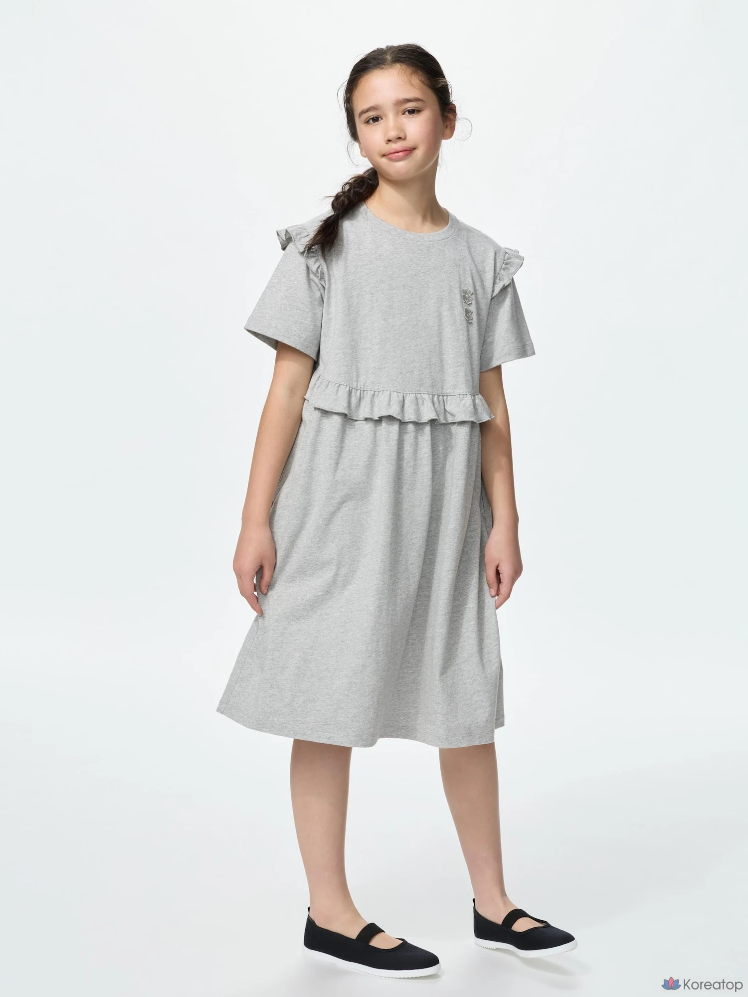 Платье для девочек Uniqlo Frill Dress Short Sleeve