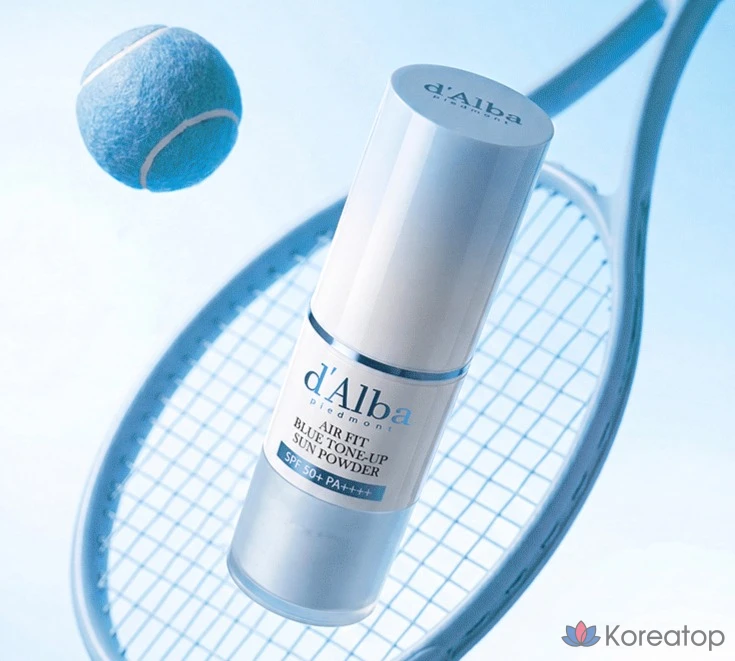 Солнцезащитная пудра d'Alba Air Fit Blue Tone-up Sun Powder SPF50+ PA++++, 5.5 г, 1 шт.