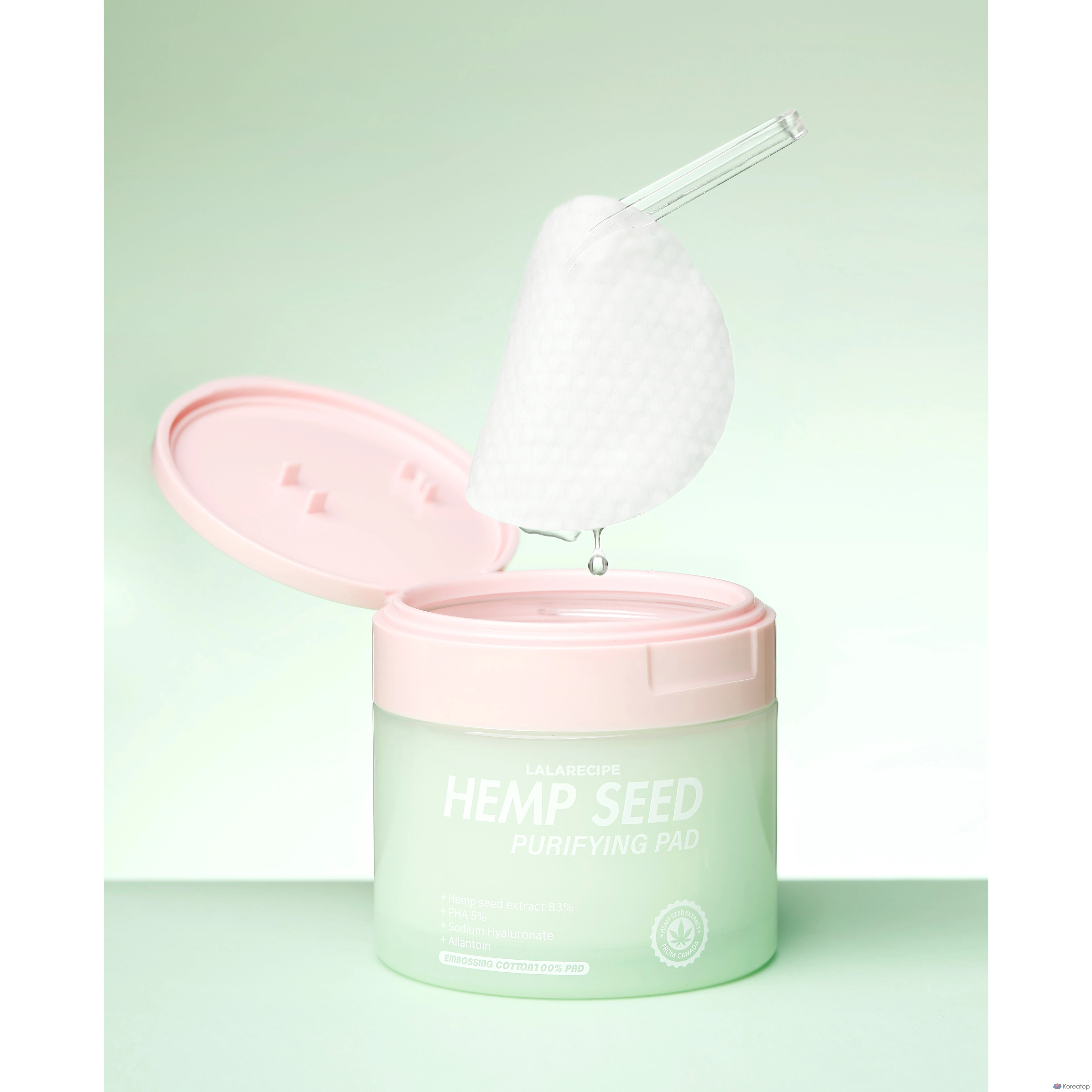 Тонер-пэды LALARECIPE Hemp Seed Toner Pad, 70 шт.