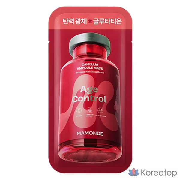 Тканевая маска для лица Mamonde Age Control Camellia Ampoule Mask, 23 мл, 1 шт.