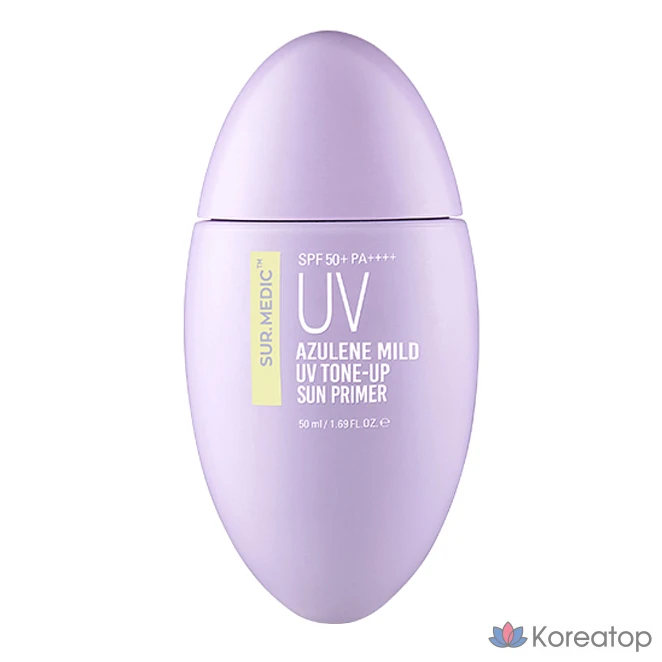 Солнцезащитный крем SUR.MEDIC+ Azulene Mild UV Tone-up Sun Primer SPF50+ PA++++, 50 мл, 1 шт.