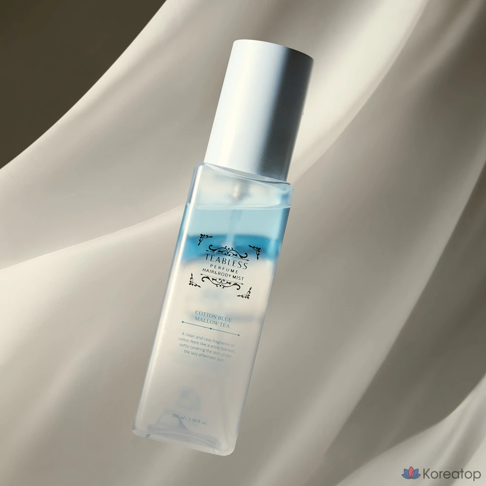 Парфюмированный спрей для волос и тела TEABLESS Perfume Hair &amp; Body Mist Blue Mellow Tea Cotton, 100 мл, 1 шт.